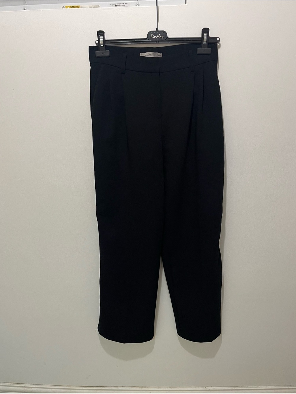 Black Women’s Wide Leg Pleated Dress Pants